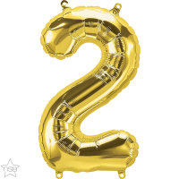 Mini Number 2 Gold